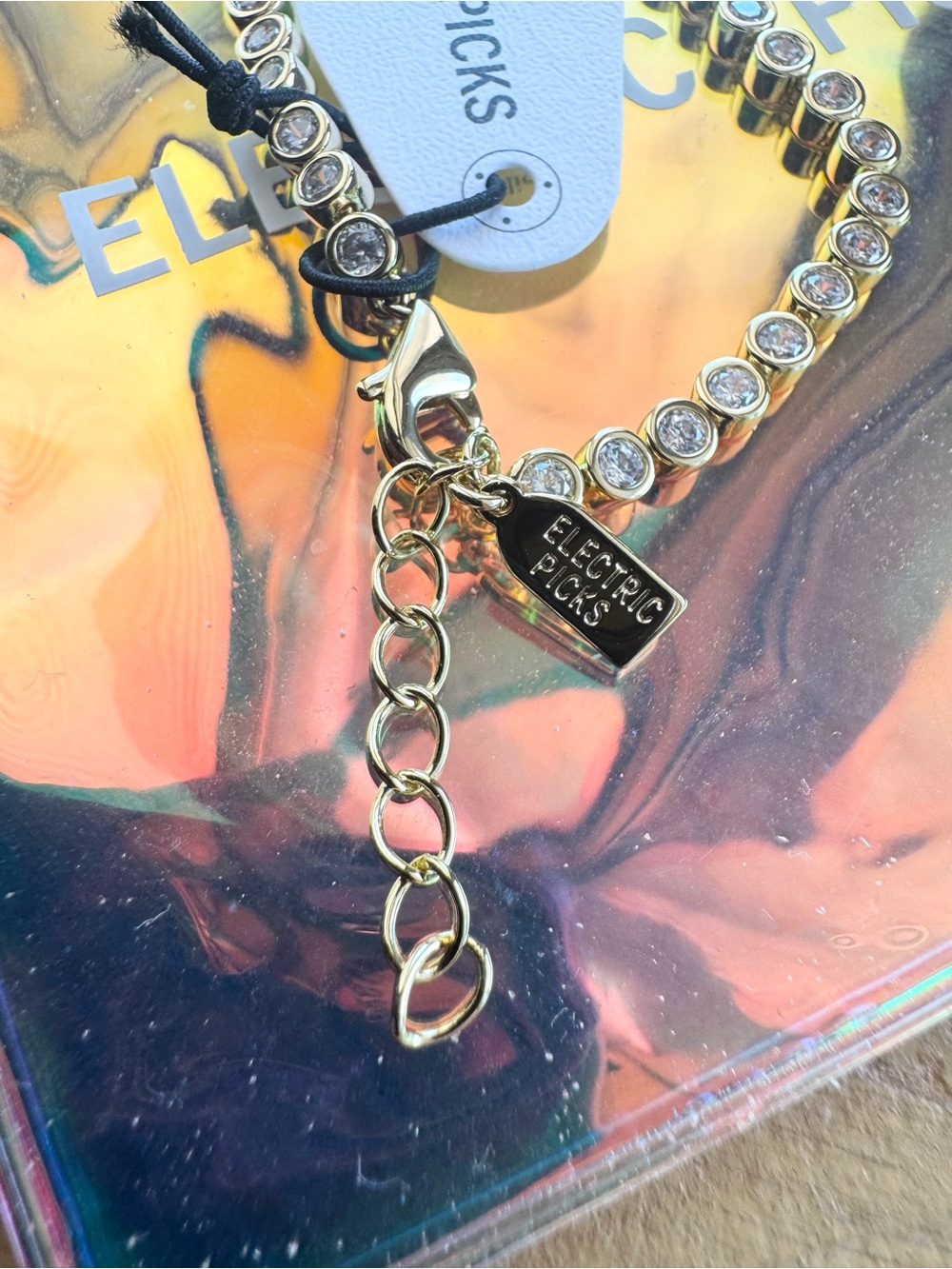 Electric Picks Mini Jewel Bezel Tennis Bracelet - Picture 7 of 8
